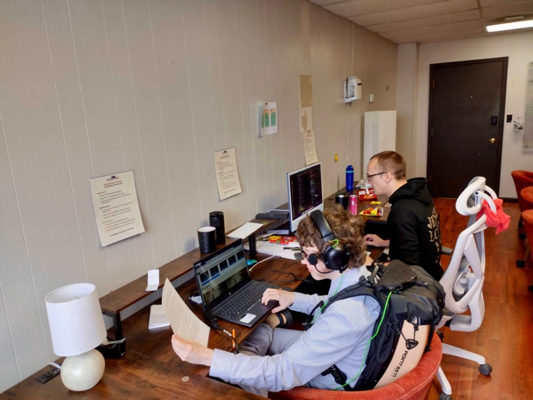 Circle Avenue team working together in the office